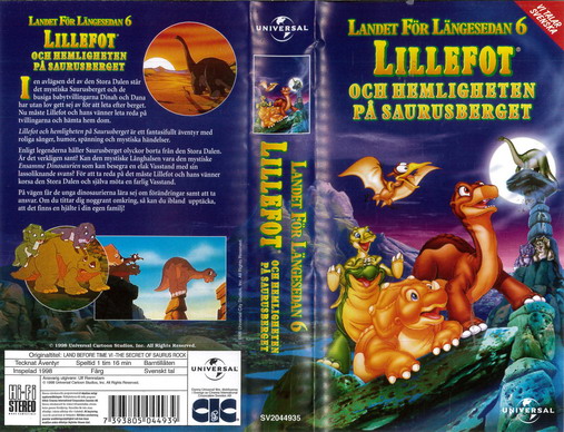 LANDET FÖR LÄNGESEDAN 6 (VHS) NY