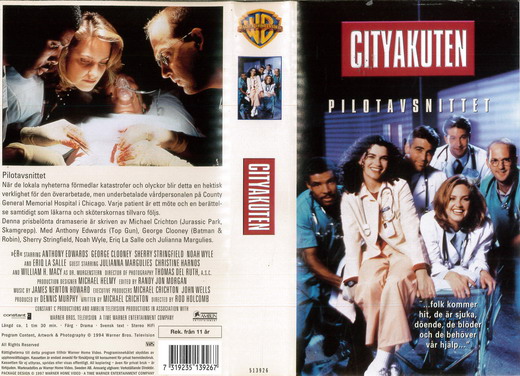 CITYAKUTEN - PILOTAVSNITTET (VHS) NY
