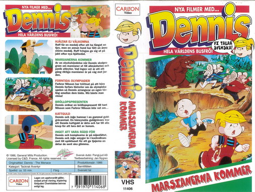 DENNIS - MARSIANERNA KOMMER(Vhs)