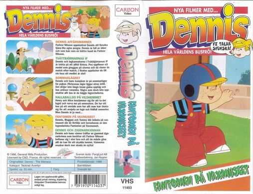 DENNIS - FANTOMEN PÅ VAXMUSEET (VHS)
