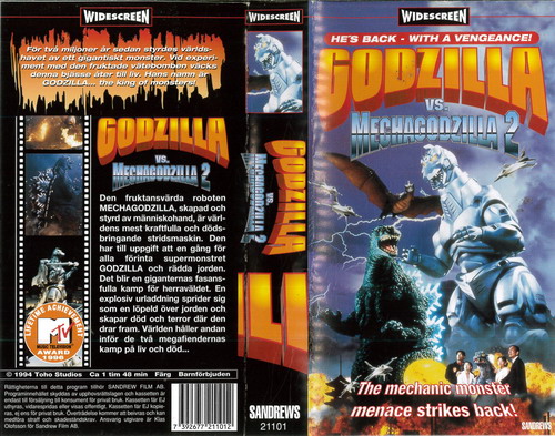 GODZILLA VS MECHGODZILLA 2  (VHS)
