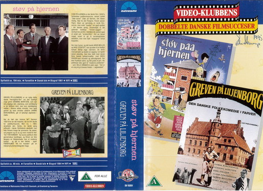 STOV PAA HJERNEN / GREVEN PÅ LILJENBORG (BEG VHS) IMPORT DK