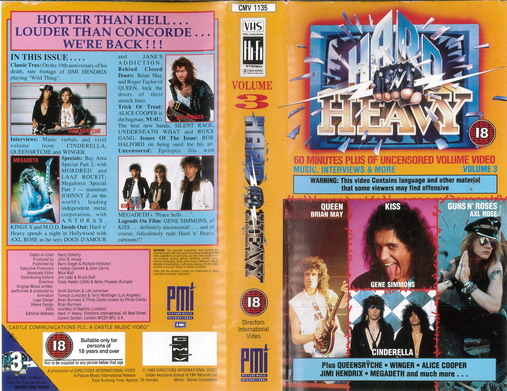 HARD N HEAVY 3 (MUSIK VHS)