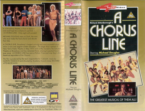 A CHORUS LINE (VHS)UK