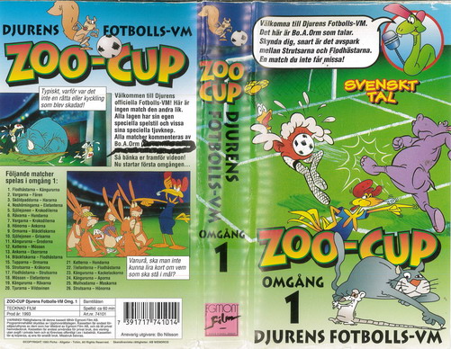 ZOO-CUP OMGÅNG 1 (VHS)