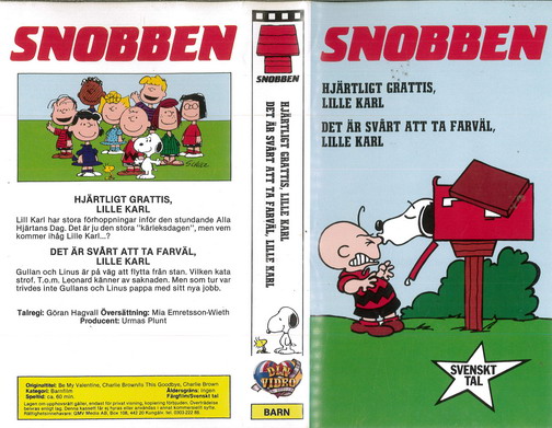 SNOBBEN: HJÄRTLIGT GRATTIS.. (VHS)