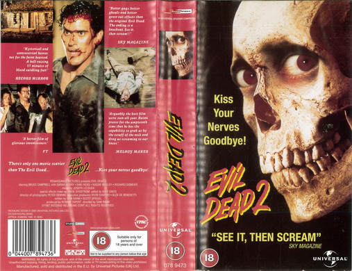 EVIL DEAD 2 (VHS) UK