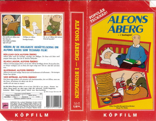 ALFONS ÅBERG - I BUSTAGEN  (VHS)RÖD
