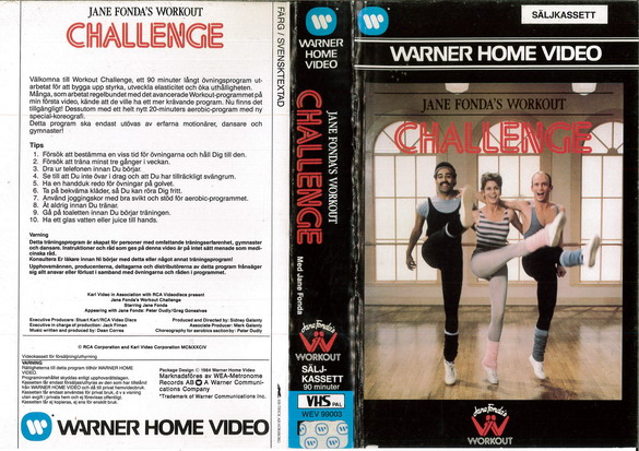 99003 JANES FONDA'S WORKOUT CHALLENGE (VHS)