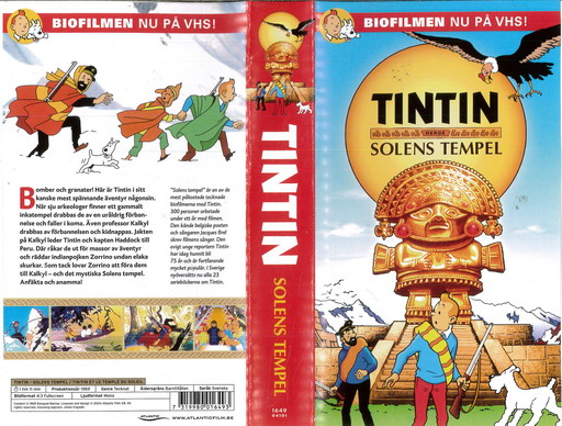 TINTIN - SPLENS TEMPEL (VHS)