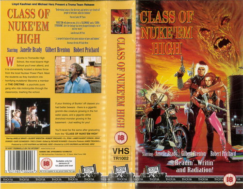 CLASS OF NUKE'EM HIGH (VHS) UK