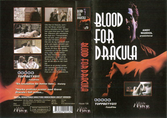 125 BLOOD FOR DRACULA (VHS)