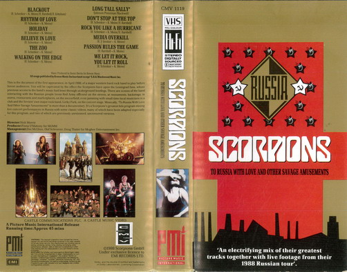 SCORPIONS - RUSSIA (BEG VHS)