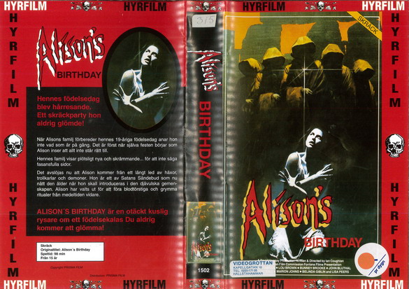 1502 ALISON\'S BIRTHDAY  (VHS)