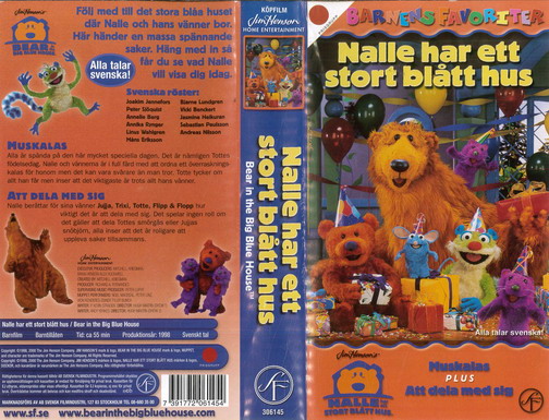 NALLE HAR ETT STORT BLÅTT HUS - MUSKALAS(VHS)