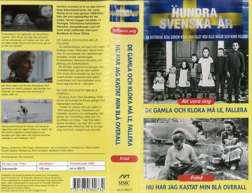 HUNDRA SVENSKA ÅR - ATT VARA UNG(VHS)NY