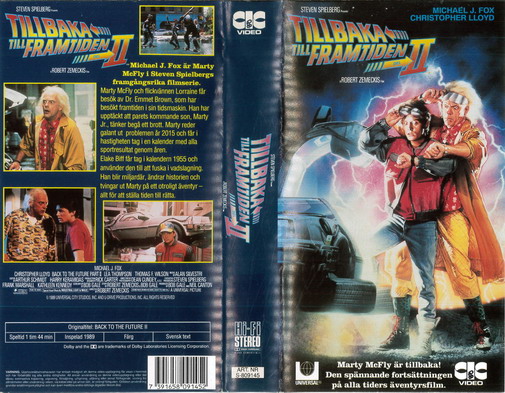 TILLBAKA TILL FRAMTIDEN 2 (VHS)