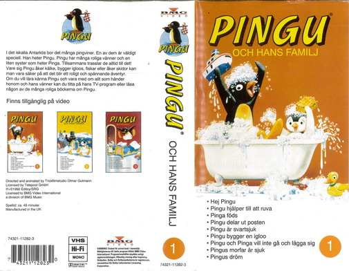 PINGU 1 OCH HANS FAMILJ (VHS)