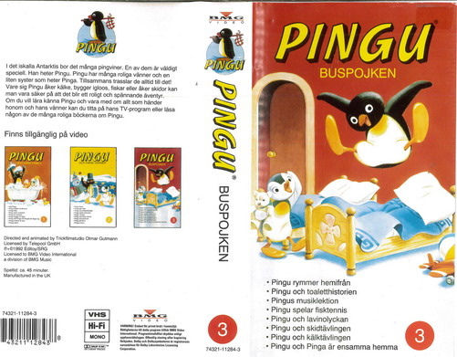 PINGU 3 BUSPOJKEN (VHS)