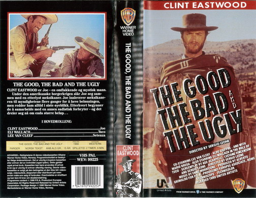 GOOD THE BAD AND THE UGLY (VHS) NORGE