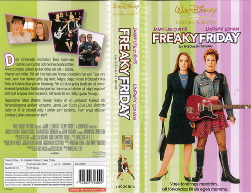 FREAKY FRIDAY (VHS) NY
