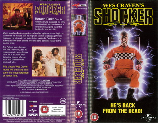 SHOCKER (VHS) UK