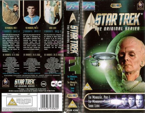 STAR TREK TOS VOL 1,6 (VHS)
