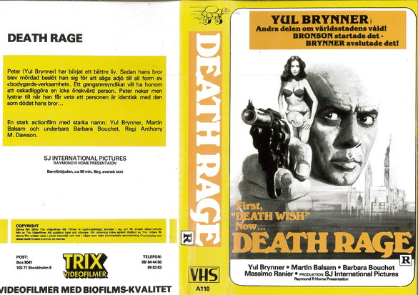 A<br>110 DEATH RAGE (VHS)