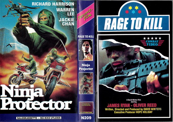 209 RAGE TO KILL/NINJA PROTECTOR (VHS)