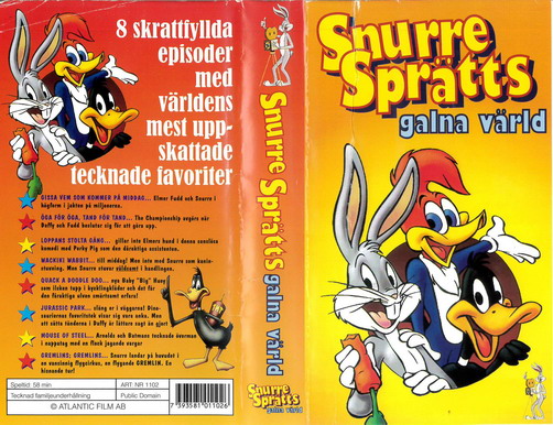 SNURRE SPRÄTTS GALNA VÄRLD (VHS)