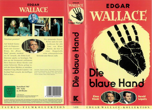 DIE BLAUE HAND (BEG VHS) TYSK IMPORT