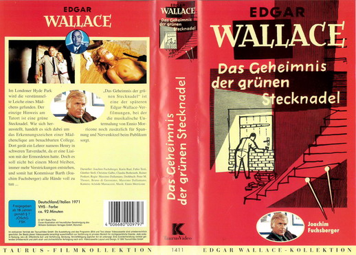 DAS GEHEIMNIS DER GRUNEN STECKNADEL (BEG VHS) TYSK IMPORT