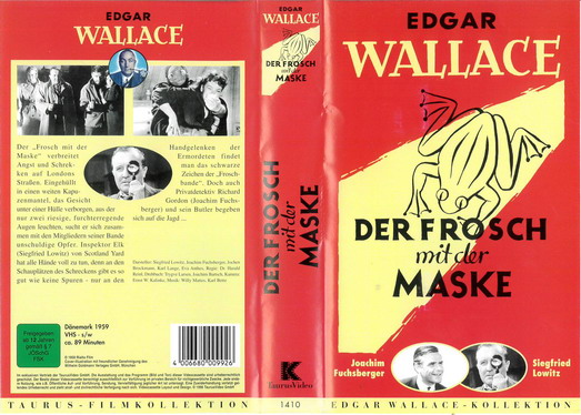 DER FROSCH MIT DER MASKE (BEG VHS) TYSK IMPORT