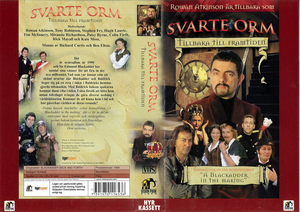 SVARTE ORM - TILLBAKA TILL FRAMTIDEN (VHS)