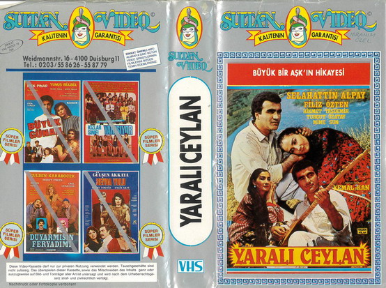 YARALI CEYLAN (BEG VHS) TURKISK VHS