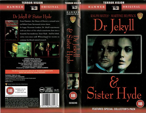 DR JEKYLL & SISTER HYDE (VHS) UK