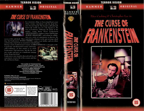 CURSE OF FRANKENSTEIN  (VHS) UK