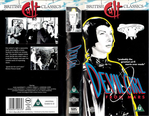 DEVIL GIRL FROM MARS  (VHS) UK