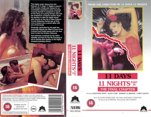 11 DAYS 11 NIGHTS PART 3 (VHS) UK