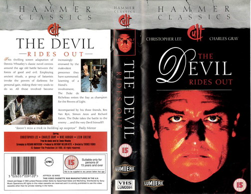 DEVIL RIDES OUT (VHS) UK