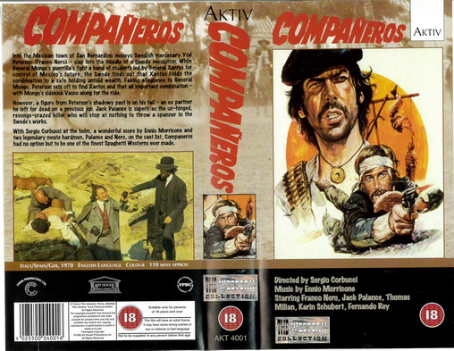 COMPANEROS (VHS) UK