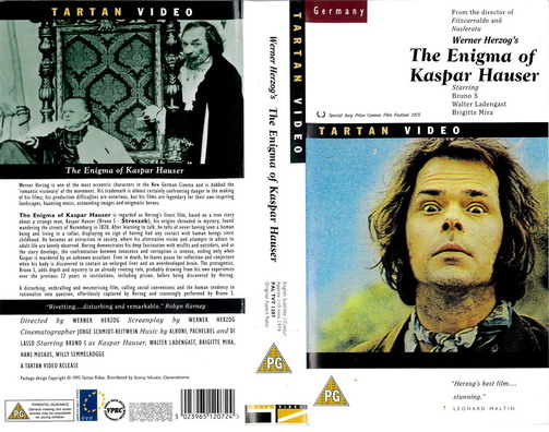ENIGMA OF KASPAR HAUSER (VHS) UK