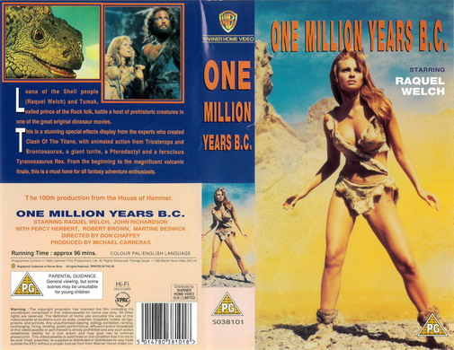 ONE MILLIONS YEARS B.C.  (VHS) UK