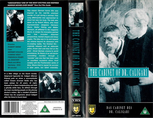 CABINET OF DR.CALIGARI (VHS) UK