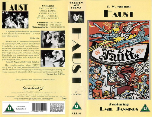 FAUST (VHS) UK