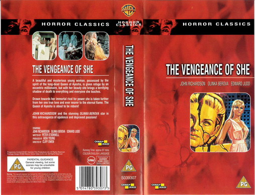 VENGEANCE OF SHE (VHS) UK