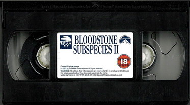 SUBSPECIES 2 - BLOODSTONE (VHS ) UK SAKNAR OMSLAG