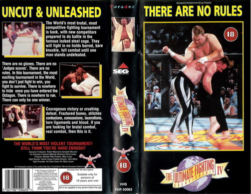 UFC 4 (VHS) UK