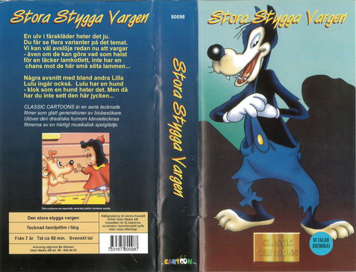 STORA STYGGA VARGEN (VHS)
