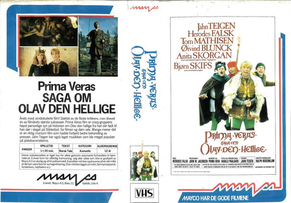 PRIMA VERAS - SAGAN OM OLAV DEN HELLIGE (VHS) NORGE